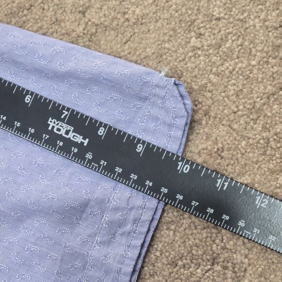 James Campbell XL Mens Shirt Blue Short Sleeve Cotton Casual Button Up - Picture 12 of 12